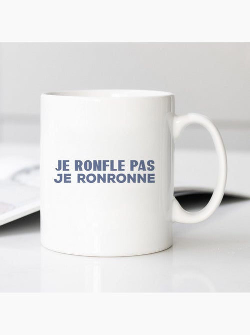Mug JE NE RONFLE PAS JE RONRONNE - Kiabi
