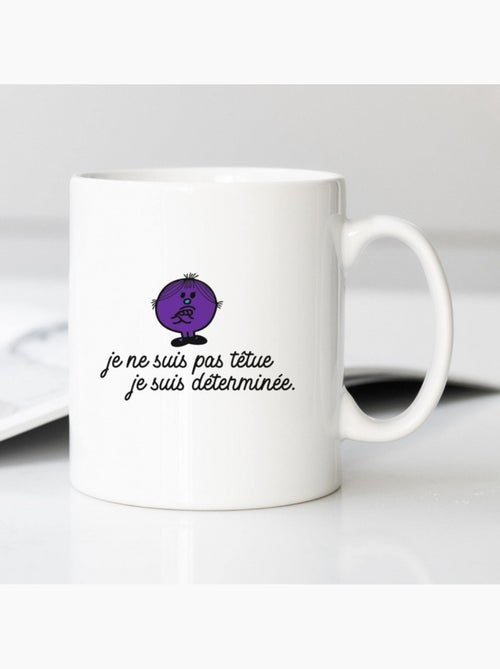 Mug JE NE SUIS PAS TETUE JE SUIS DETERMINEE COEUR - Kiabi
