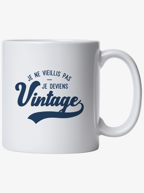 Mug JE NE VIEILLIS PAS JE DEVIENS VINTAGE - Kiabi