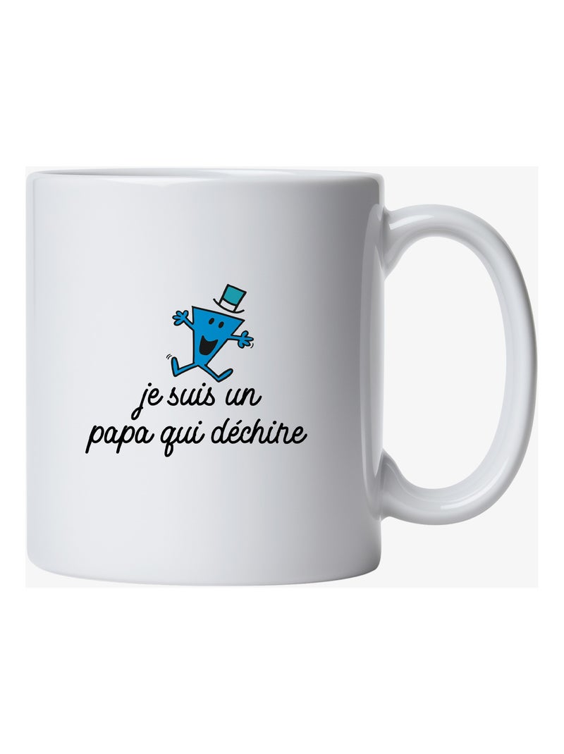Mug JE SUIS UN PAPA QUI DECHIRE COEUR Blanc - Kiabi