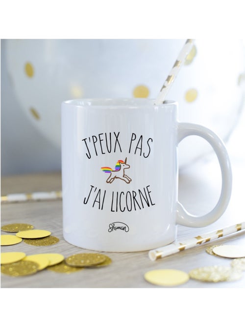 Mug J'PEUX PAS J'AI LICORNE - Kiabi