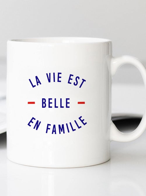Mug LA VIE EST BELLE EN FAMILLE - Kiabi