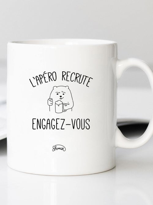 Mug L'APÉRO RECRUTE ENGAGEZ-VOUS - Kiabi