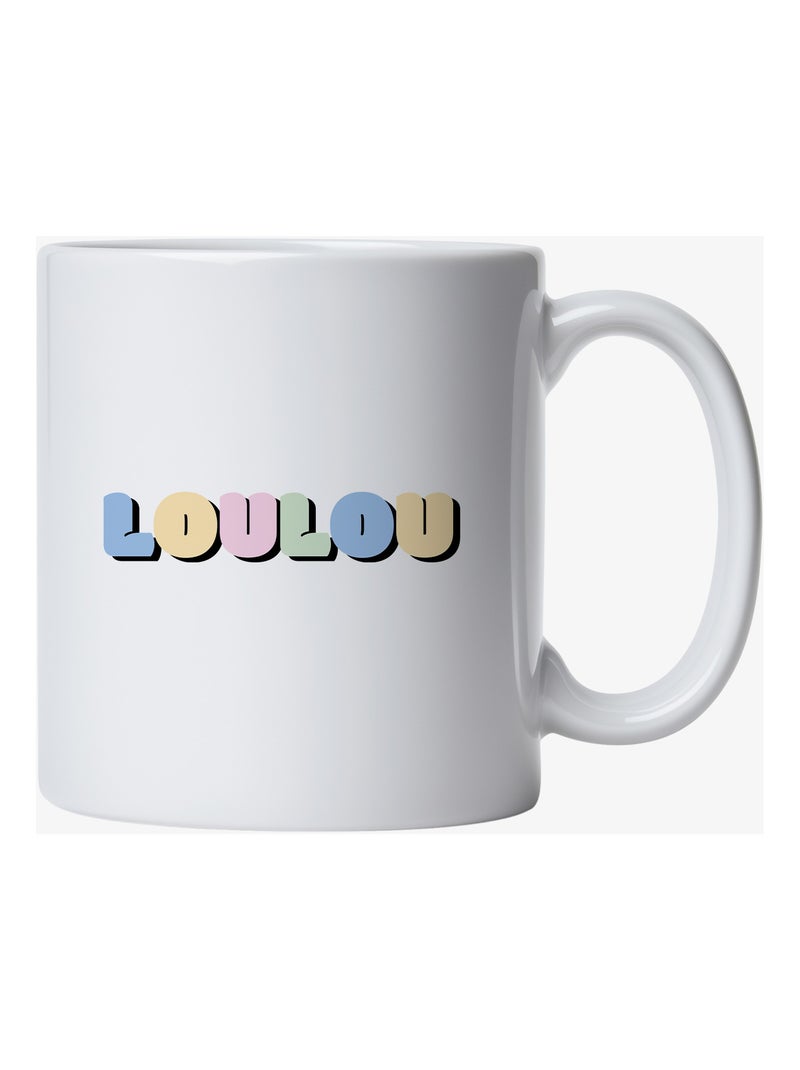 Mug LOULOU COLORE Blanc - Kiabi