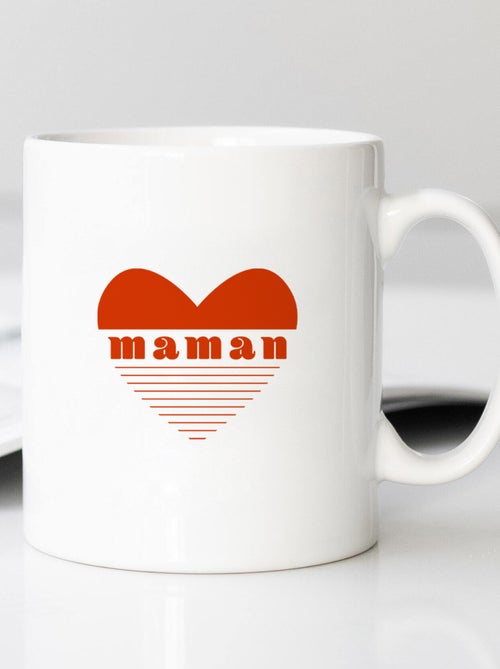 Mug MAMAN CŒUR ROUGE - Kiabi