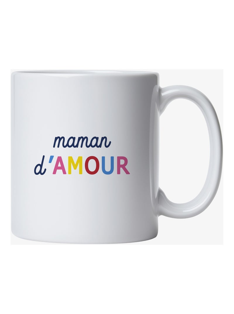 Mug MAMAN D'AMOUR COLORÉE WAF Blanc - Kiabi