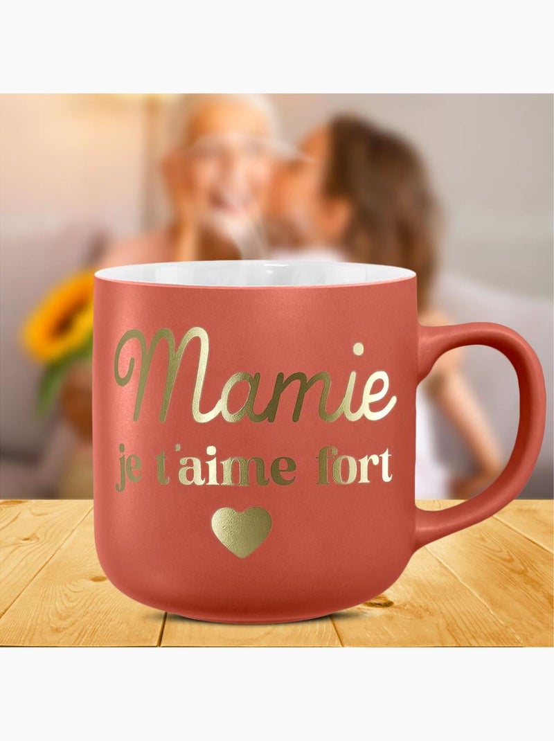 Mug Mamie Je T'aime Fort Mat Corail - Kiabi