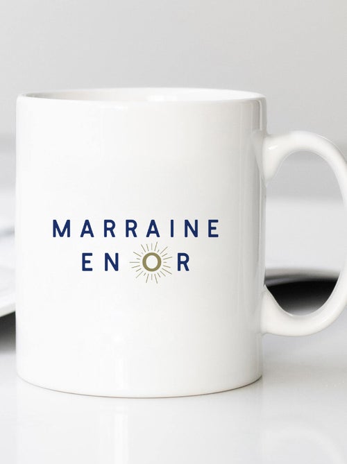 Mug MARRAINE EN OR 2 WAF - Kiabi