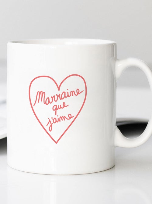 Mug MARRAINE QUE J'AIME 2 WAF - Kiabi Mug MARRAINE QUE J'AIME 2 WAF - Kiabi