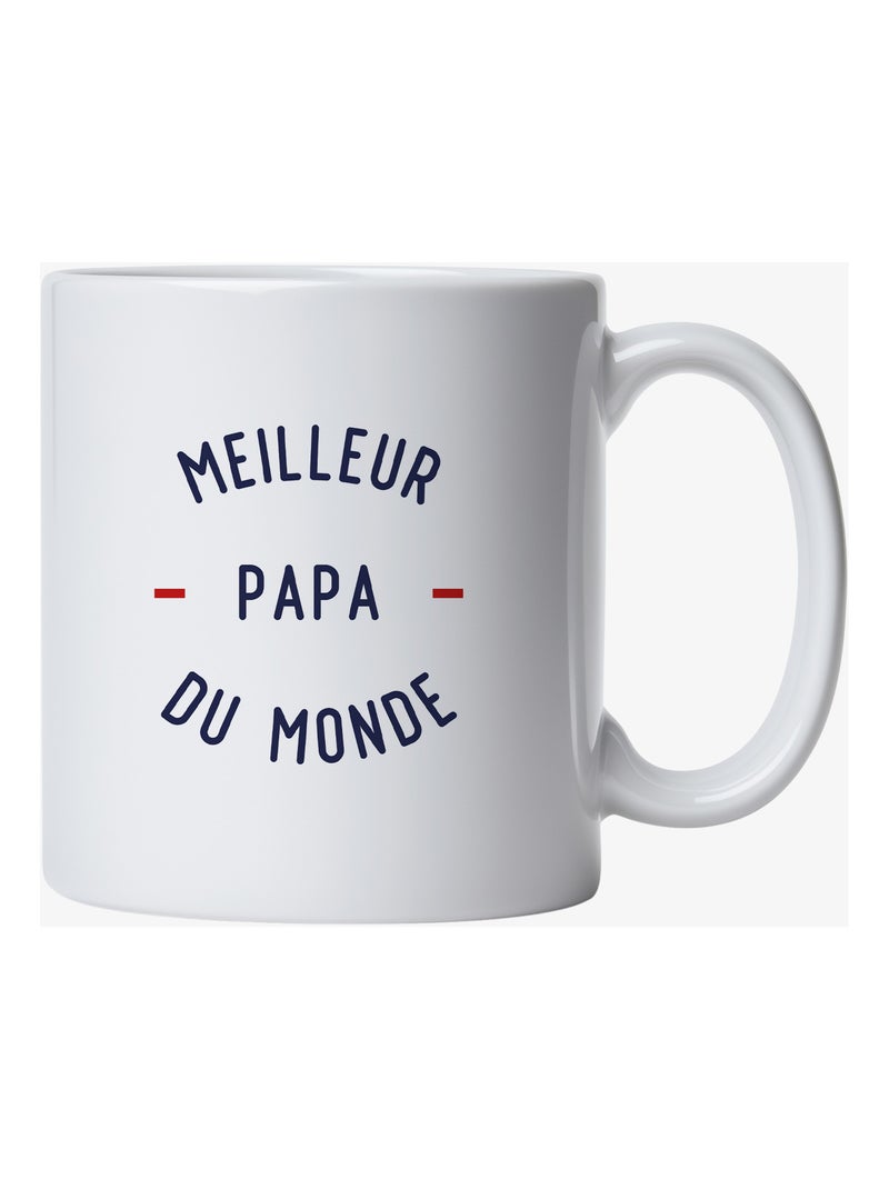 Mug MEILLEUR PAPA DU MONDE 2 MPT Blanc - Kiabi