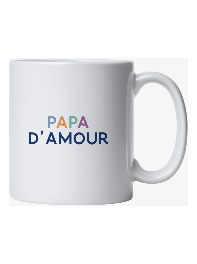 Mug PAPA D'AMOUR COLORÉ Blanc - Kiabi