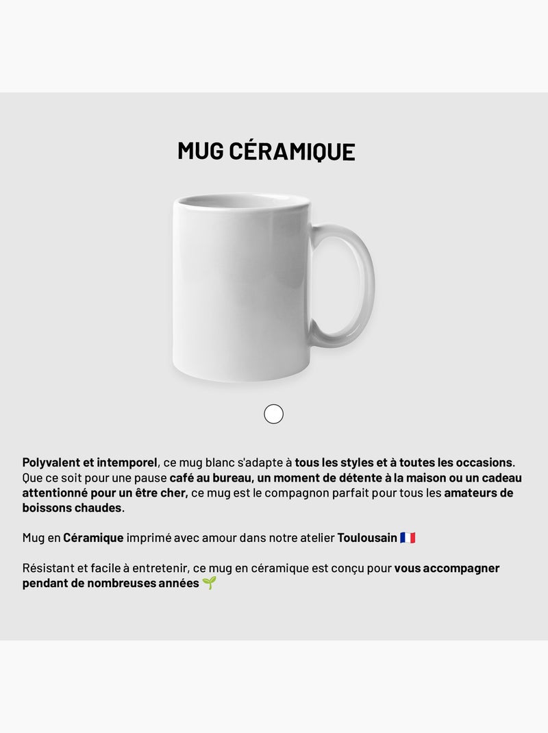 Mug PAPOU D'AMOUR Blanc - Kiabi