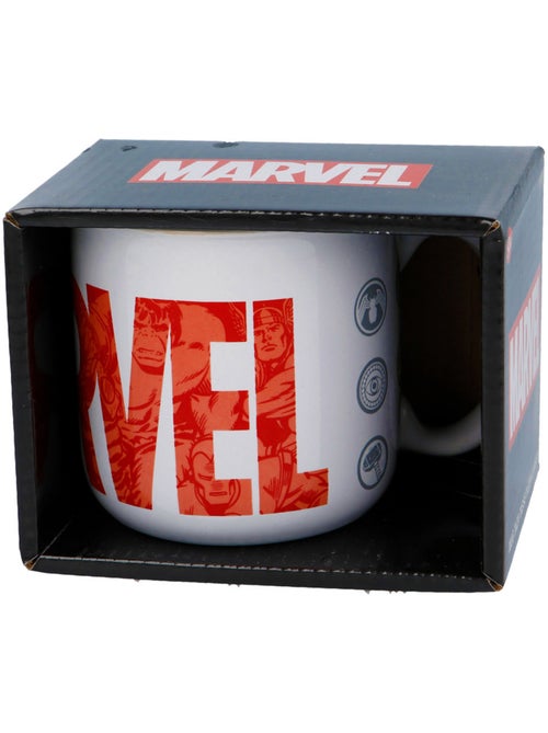 Mug petit-déjeuner en céramique 'Marvel' – 400 ml, design rouge et noir - Kiabi Mug petit-déjeuner en céramique 'Marvel' – 400 ml, design rouge et noir - Kiabi