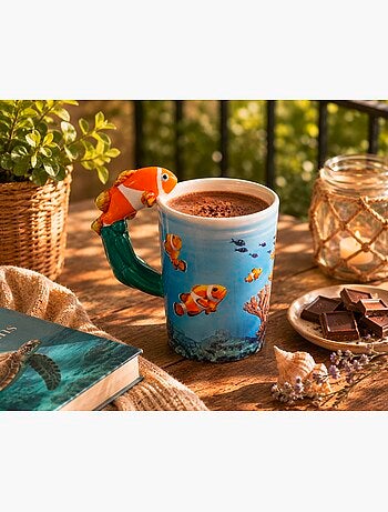 Mug Poisson Clown en céramique
