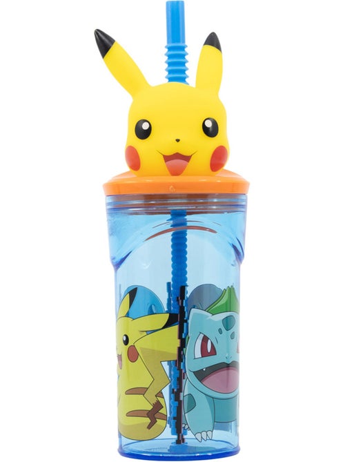 Mug 'Pokémon' – Bouteille d'Eau 3D Distorsion en Plastique 360 ml - Kiabi
