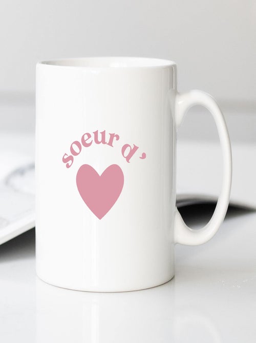 Mug SŒUR D'AMOUR CŒUR - Kiabi