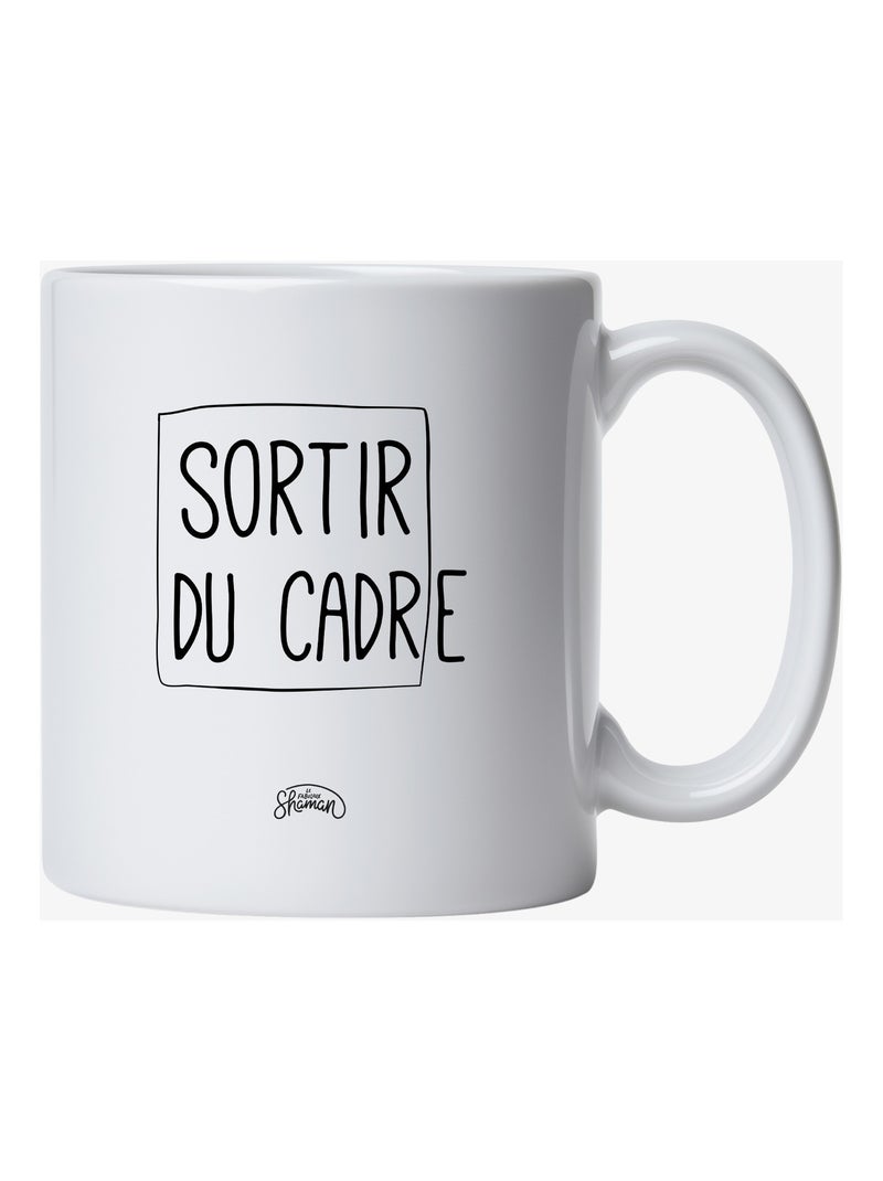 Mug SORTIR DU CADRE Blanc - Kiabi
