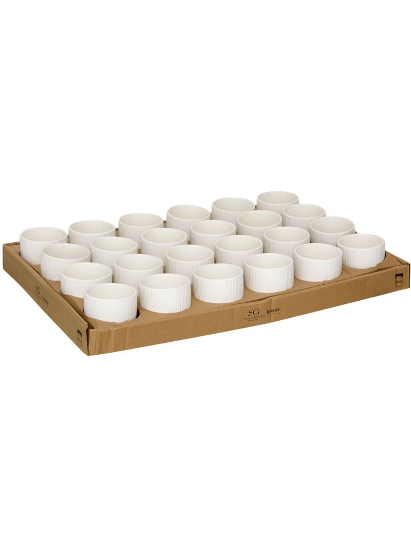 Mug strié 21cl strata Blanc - Kiabi