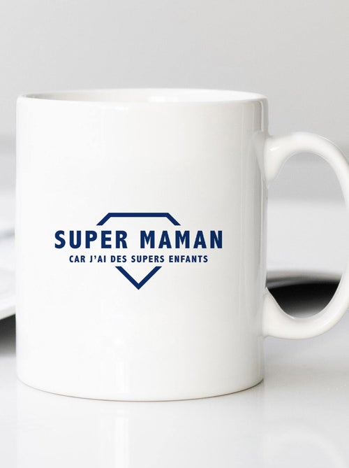 Mug SUPER MAMAN CAR J'AI DES SUPERS ENFANTS 2 WAF - Kiabi