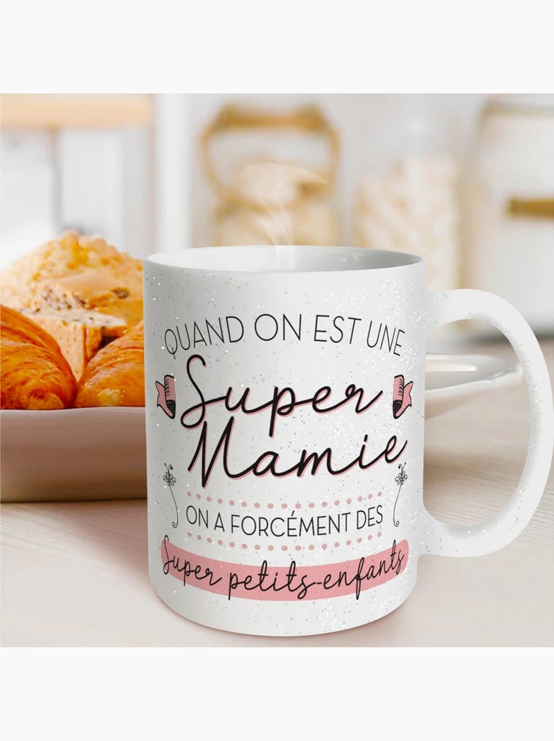 Mug Super Mamie Paillettes Multicolore - Kiabi