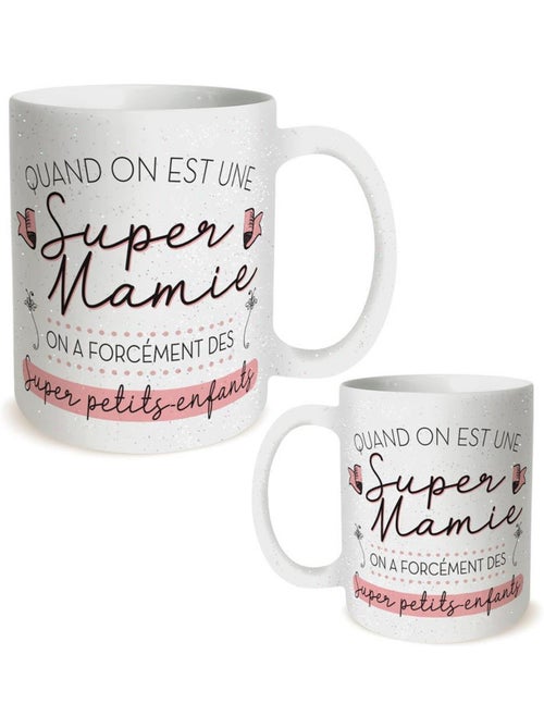 Mug Super Mamie Paillettes - Kiabi