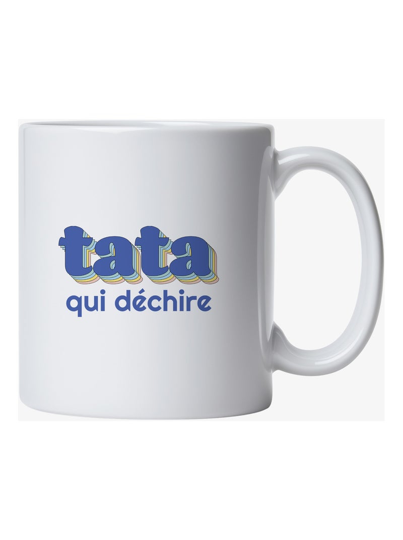 Mug TATA QUI DÉCHIRE 3 Blanc - Kiabi