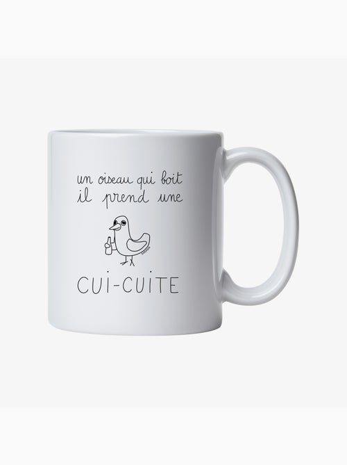 Mug UN OISEAU QUI BOIT IL PREND UNE CUI-CUITE - Kiabi Mug UN OISEAU QUI BOIT IL PREND UNE CUI-CUITE - Kiabi