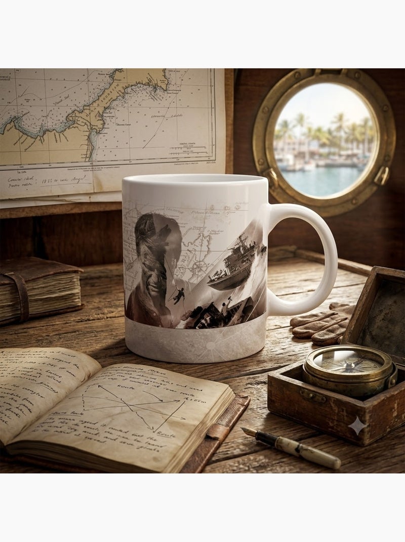Mug Uncharted 330 ml en céramique Blanc - Kiabi