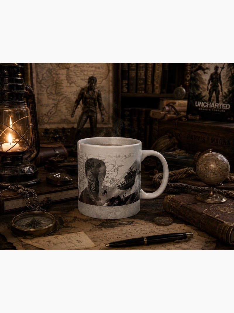 Mug Uncharted 330 ml en céramique Blanc - Kiabi