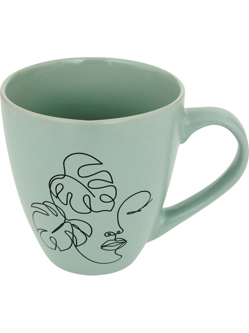 Mug Visage L14,7xp10,8xH11,8cm Ecru - Kiabi