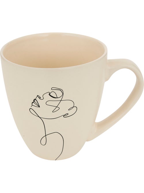 Mug Visage L14,7xp10,8xH11,8cm - Kiabi