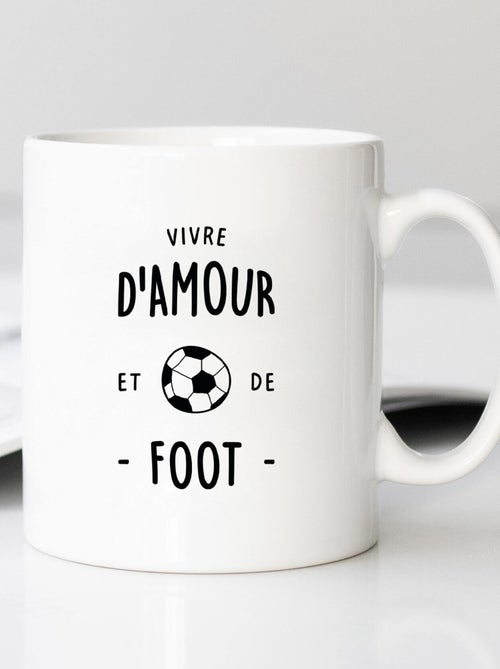 Mug VIVRE D'AMOUR ET DE FOOT - Kiabi