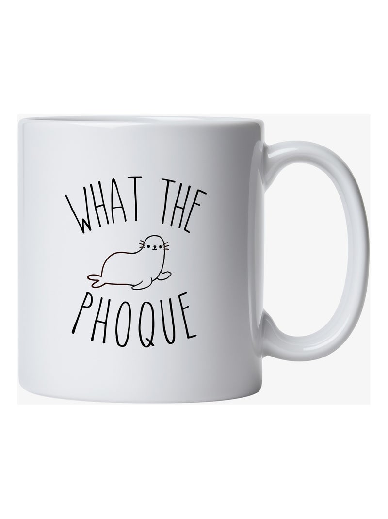 Mug WHAT THE PHOQUE Blanc - Kiabi