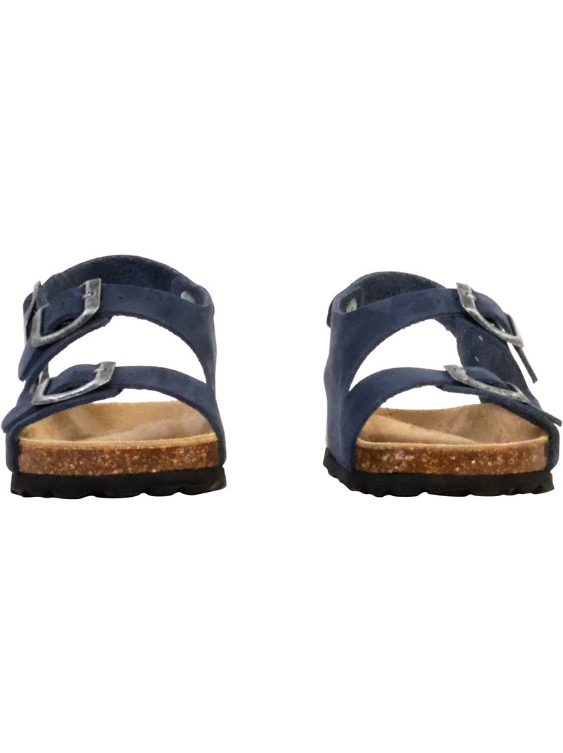 Mule Cuir Enfant The Divine Factory Noga Mistraly BS Edge Bleu marine - Kiabi
