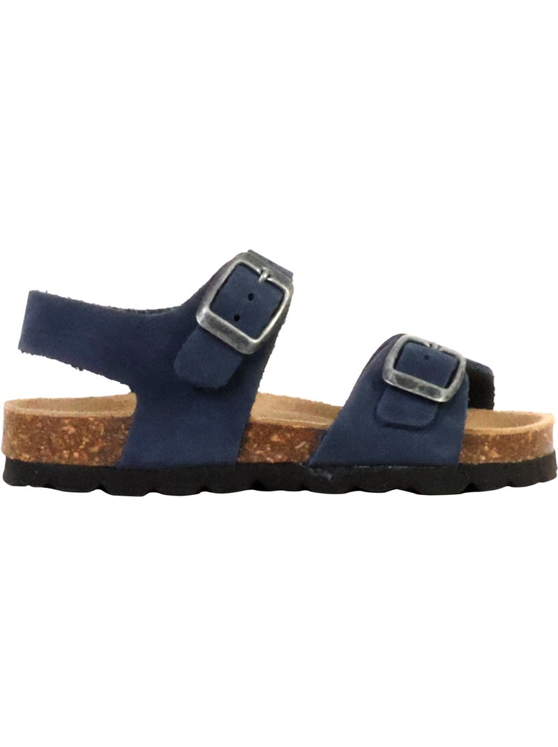 Mule Cuir Enfant The Divine Factory Noga Orion Edge Bleu marine - Kiabi