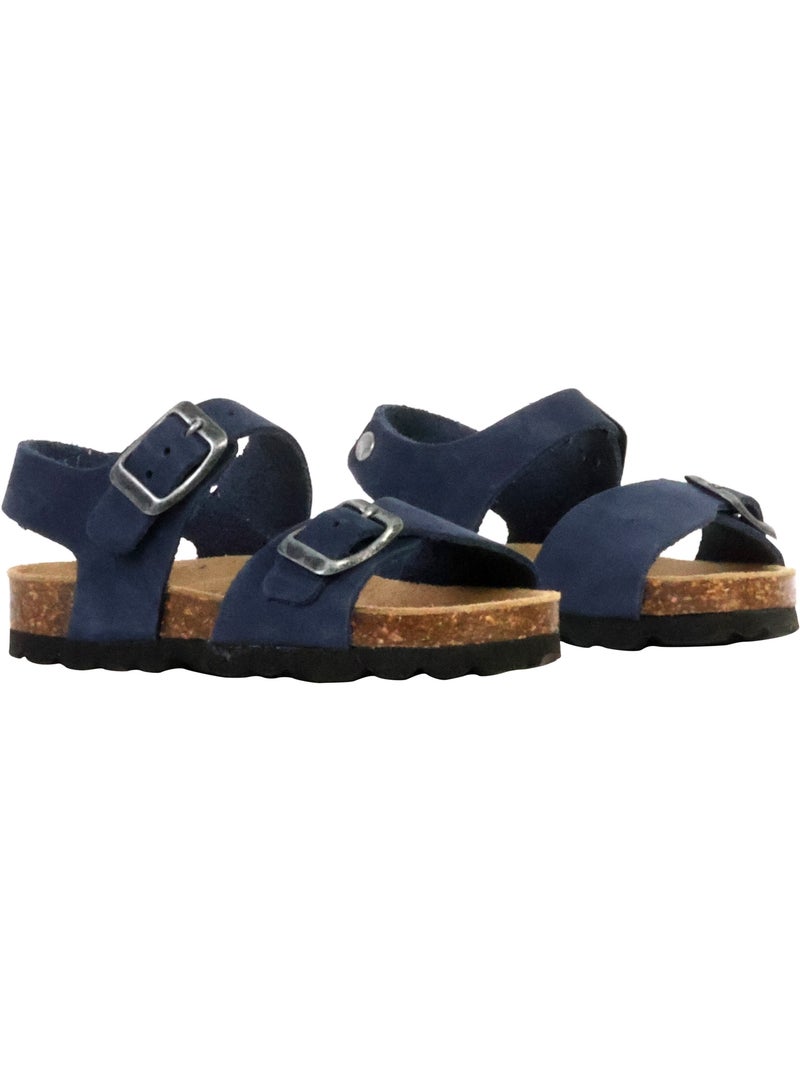 Mule Cuir Enfant The Divine Factory Noga Orion Edge Bleu marine - Kiabi