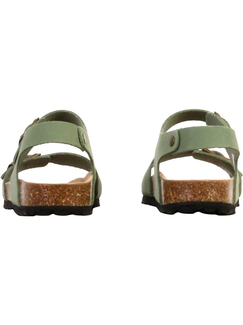 Mule Cuir Enfant The Divine Factory Noga Orion Edge Kaki - Kiabi