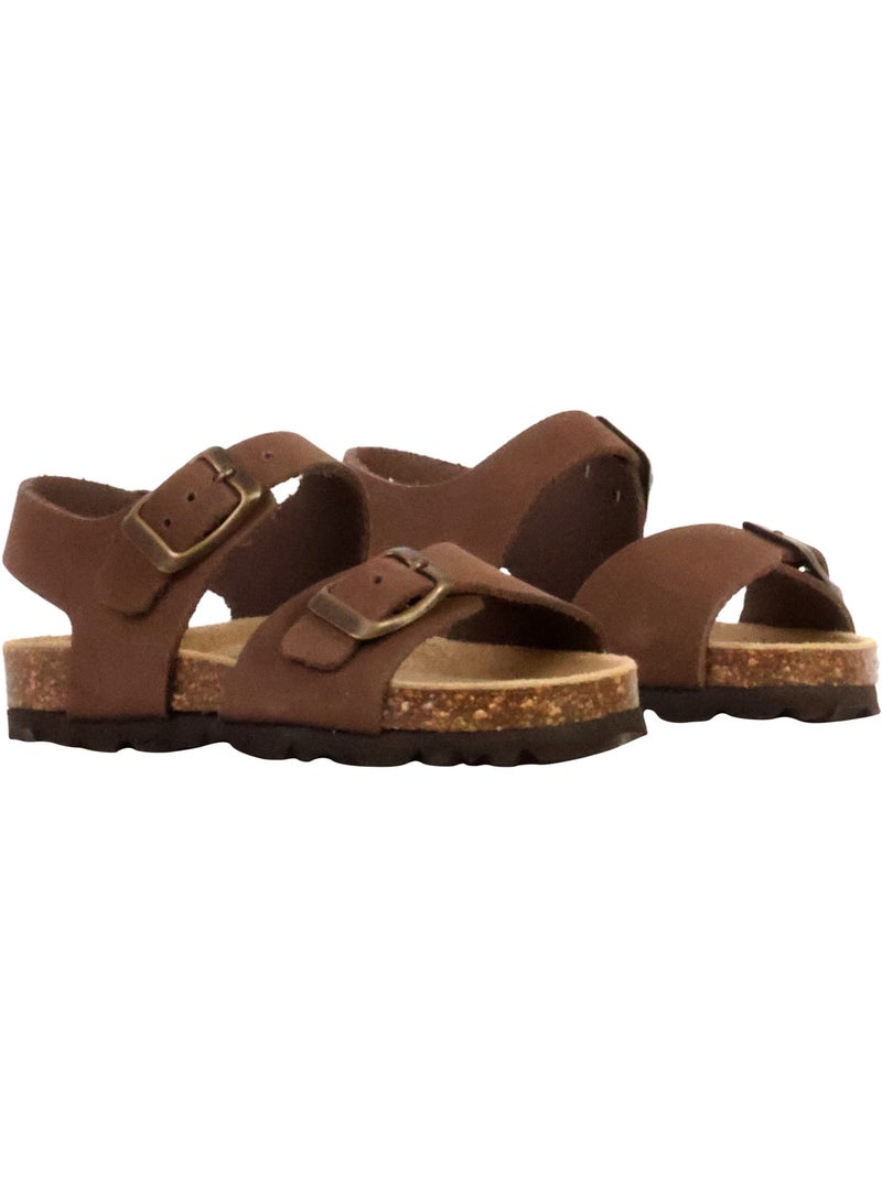 Mule Cuir Enfant The Divine Factory Noga Orion Edge Marron - Kiabi