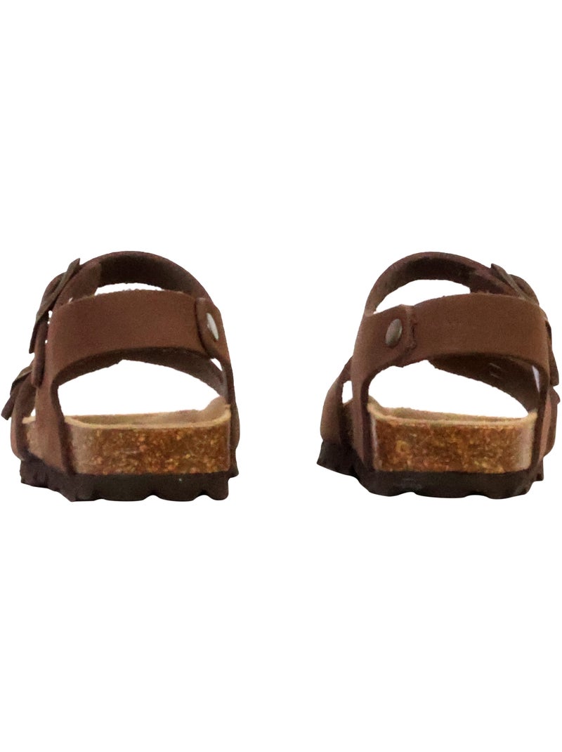 Mule Cuir Enfant The Divine Factory Noga Orion Edge Marron - Kiabi