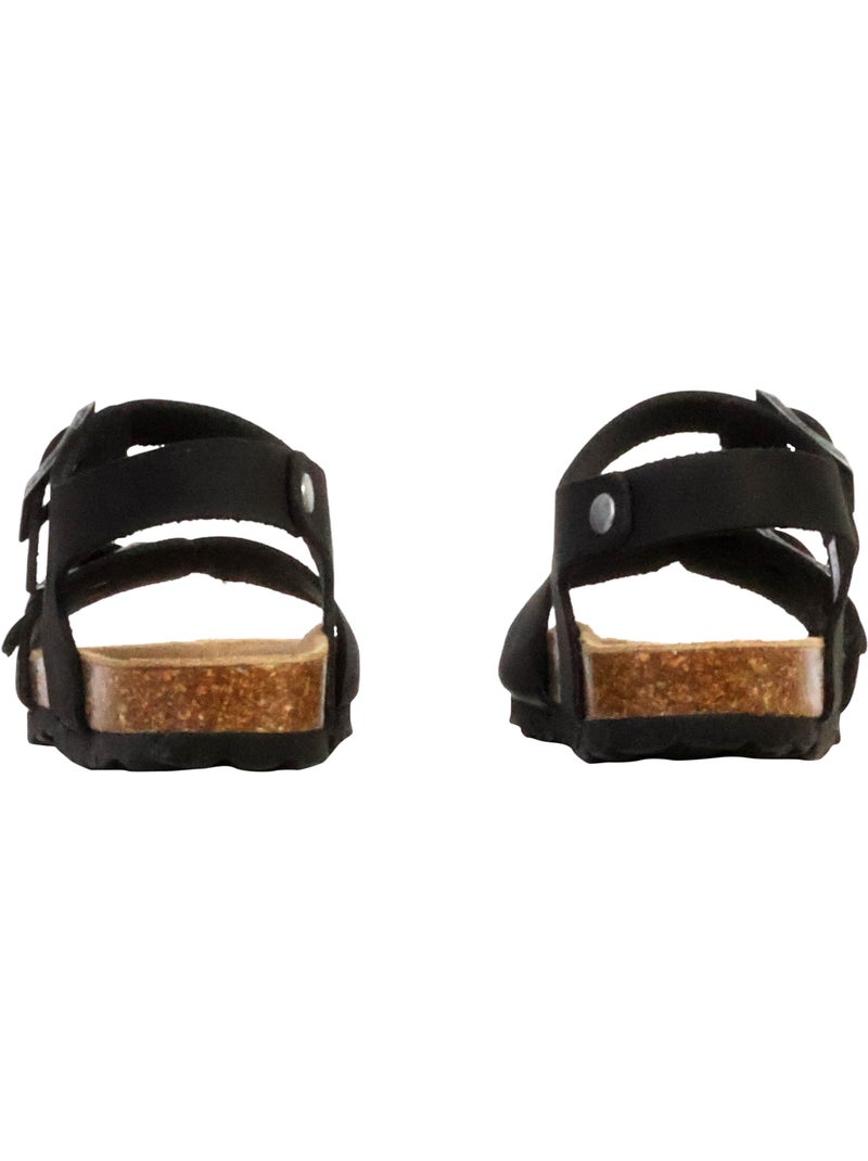 Mule Cuir Enfant The Divine Factory Noga Orion Edge Noir - Kiabi