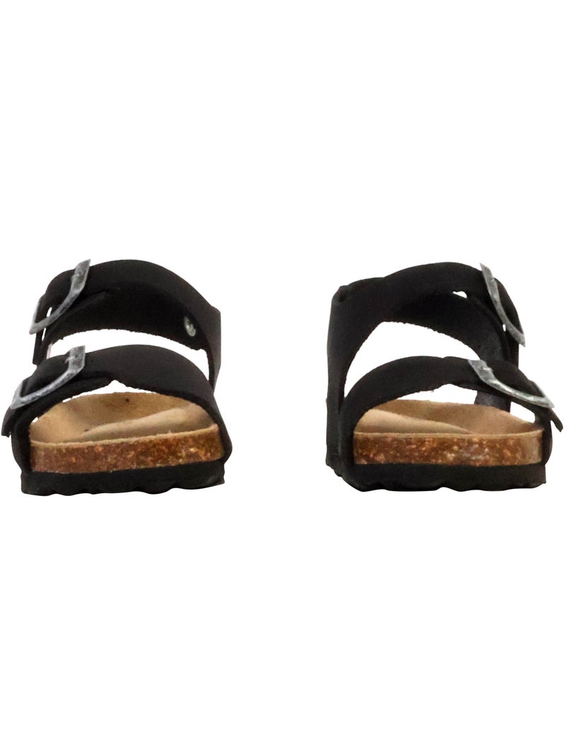 Mule Cuir Enfant The Divine Factory Noga Orion Edge Noir - Kiabi