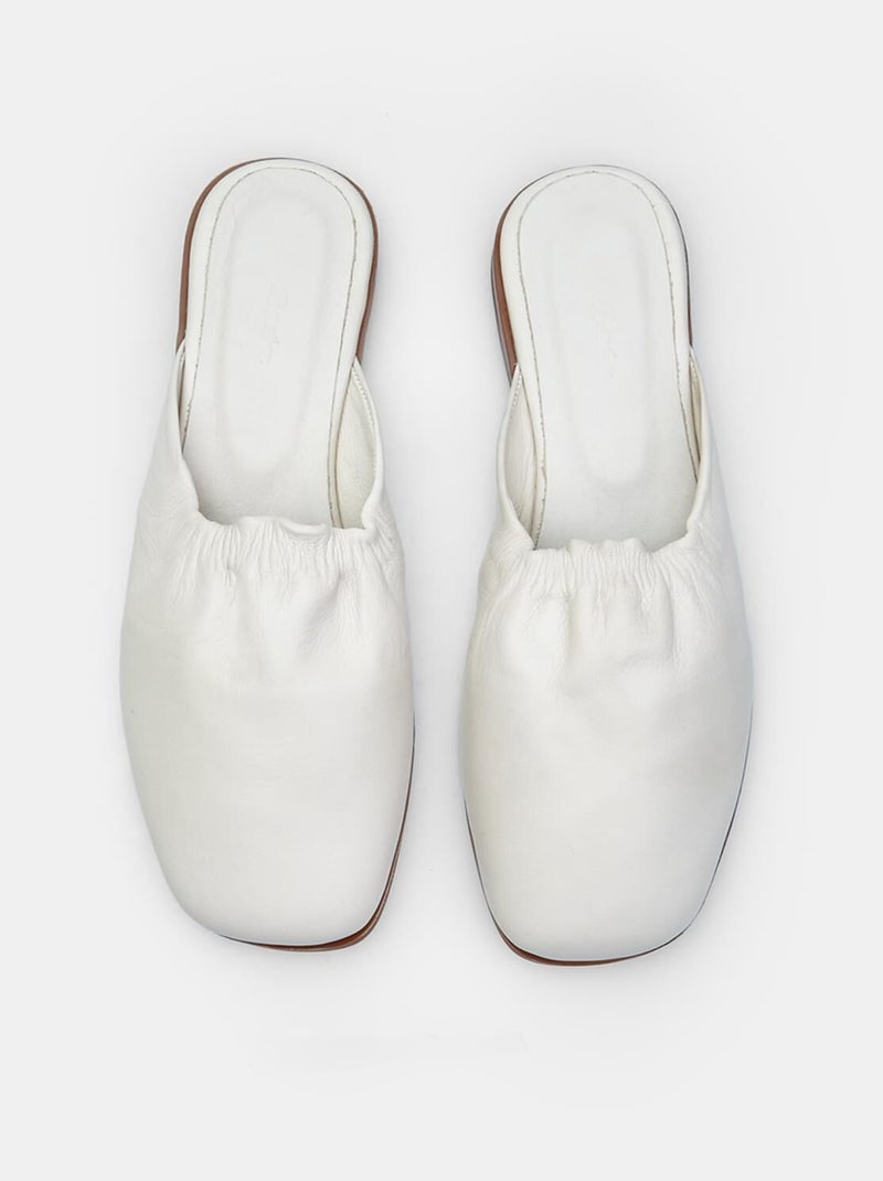 Mule en cuir BATA Beige - Kiabi