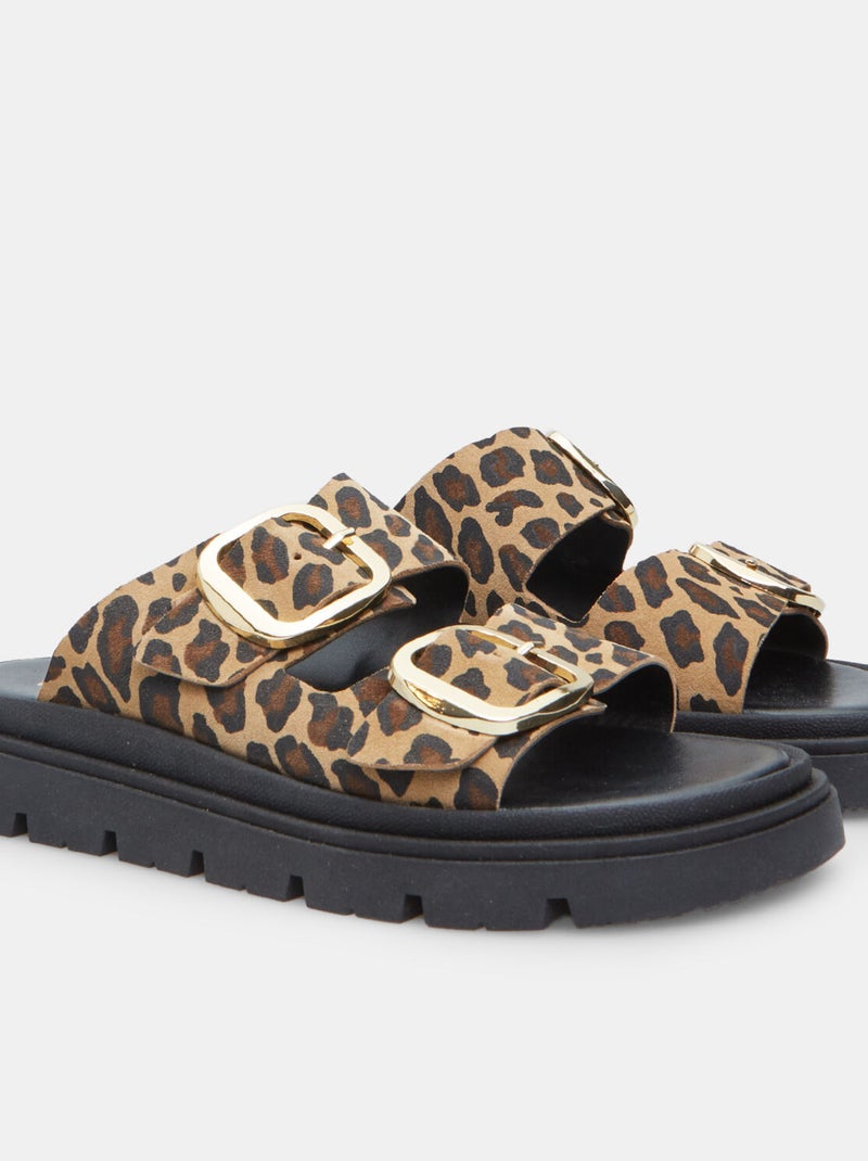 Mule en suède avec semelle over BATA Multicolore - Kiabi