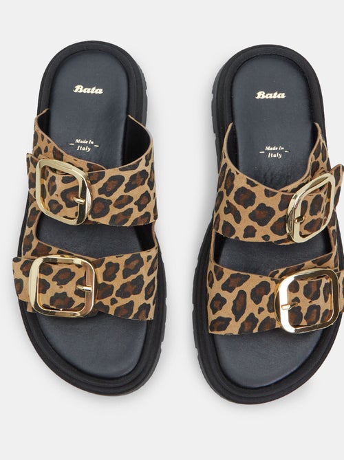 Mule en suède avec semelle over BATA - Kiabi