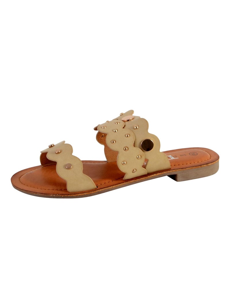 Mule Femme The Divine Factory Beige - Kiabi