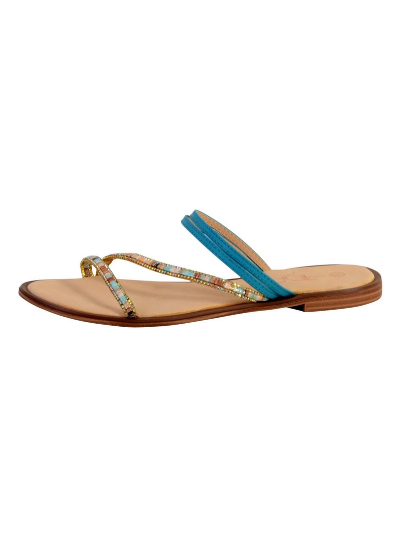 Mule Femme The Divine Factory ZH3673 Bleu - Kiabi
