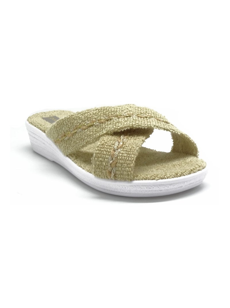 Mule Ouverte Maison De Lespadrille Beige Beige - Kiabi