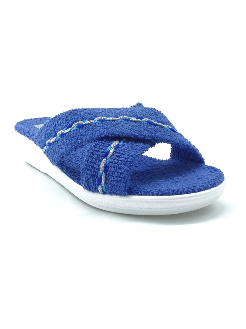 Mule Ouverte Maison De Lespadrille Bleu Bleu - Kiabi