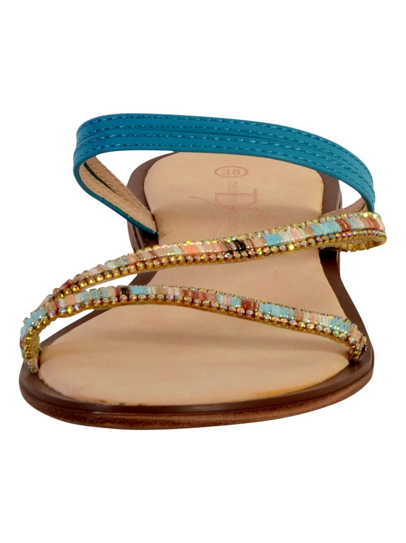 Mule  The Divine Factory ZH3673 Bleu - Kiabi