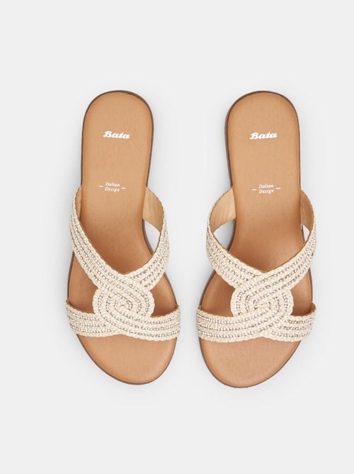 Mules à bandes entrelacées BATA - Kiabi